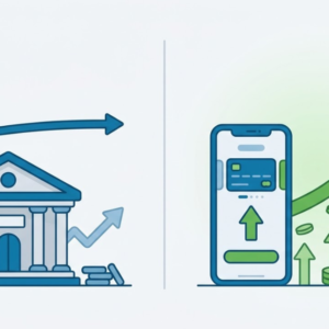 House with a home equity line of credit unlocking cash from home value