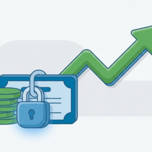 A CD locking in a high guaranteed interest rate on savings