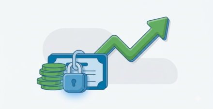 A CD locking in a high guaranteed interest rate on savings