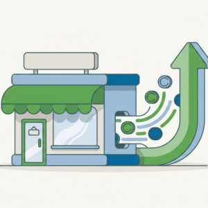 Small business storefront growing with funding from a business loan