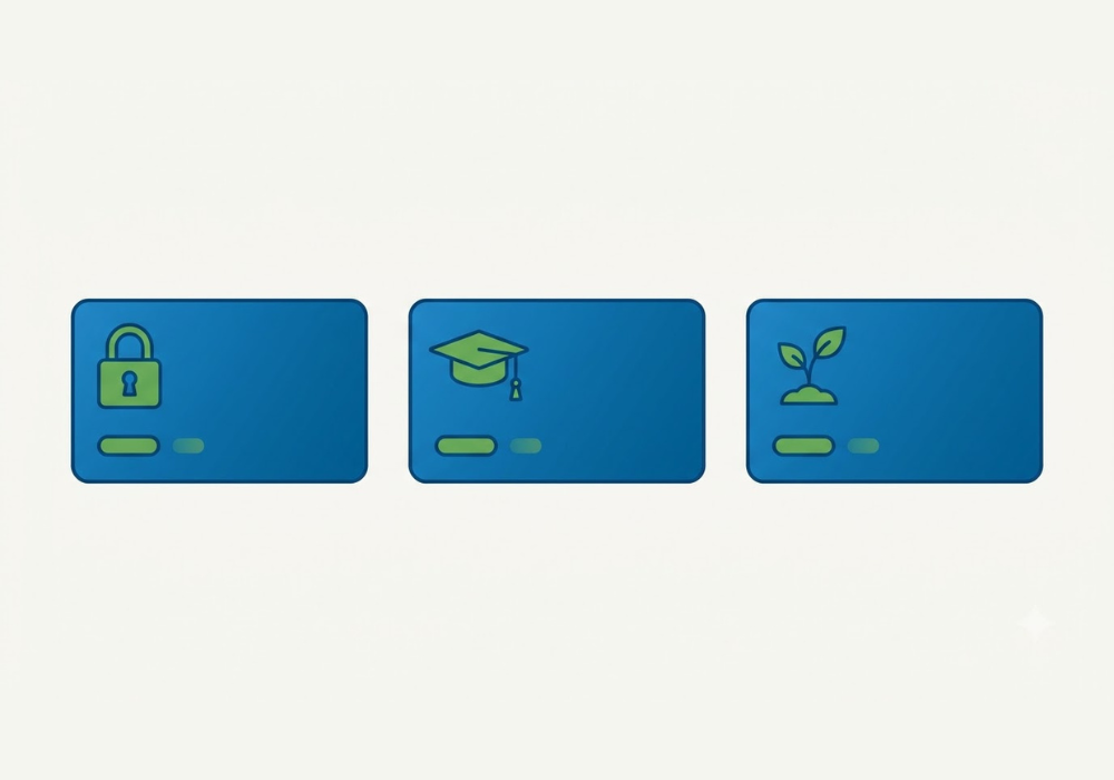 Three types of good credit cards to build credit: secured, student, and starter cards