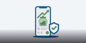 Amex High Yield Savings account growing savings with a competitive rate, managed by app
