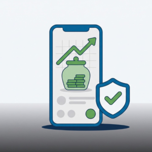 Amex High Yield Savings account growing savings with a competitive rate, managed by app
